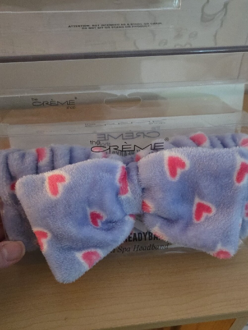 The Crème Shop Plush Heart Spa Headband & 2 Masks & Hydrocolloid Patches - Picture 2 of 7